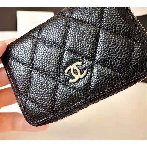 chanel classic zipped coin purse price|Chanel zipper for sale.